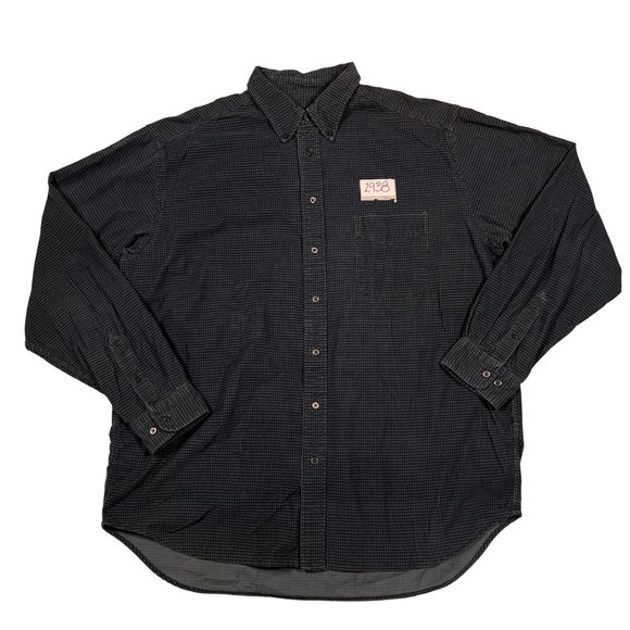 EDDIE BAUER Shirt Men's L/S Casual Button Up Checkered Collared Blue XLT - Picture 7 of 7